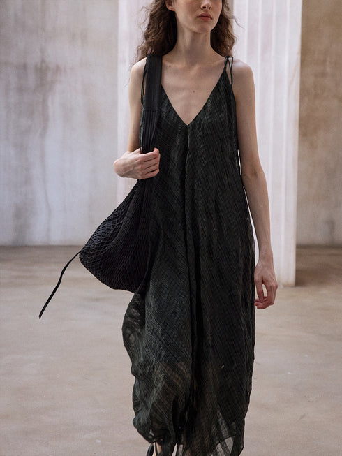 Melted Check Dress